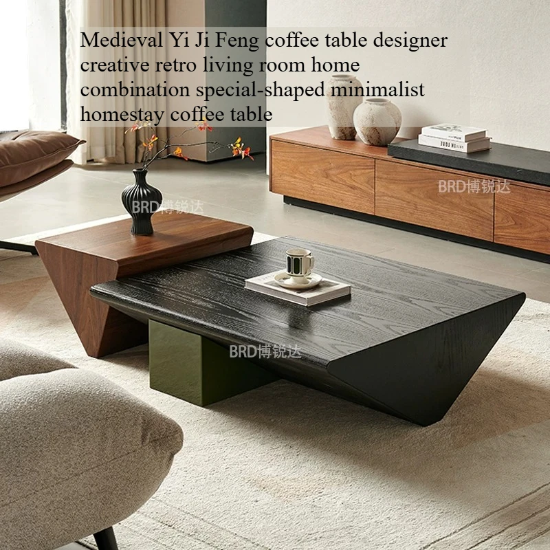 

Mesa Lateral Coffee Table Mid Century Office Storage Luxury Home Coffee Table Bedroom Side Couchtisch Wabi Sabi Furniture