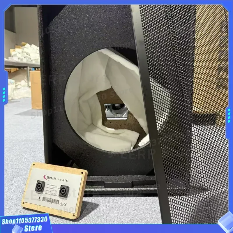 15 Inch Subwoofer Empty Box Body S15 Wooden MDF Cabinet For KTV Single Speaker With Iron Mesh Grill Bar Audio Enclosure DIY