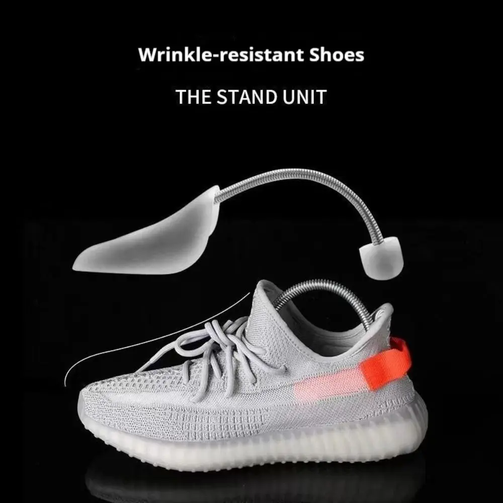 2Pcs New PP Plastic Shoe Support Metal Anti Deformation Spring Shoe Trees Anti Wrinkle Shoe Inner Support Men Women Shoe