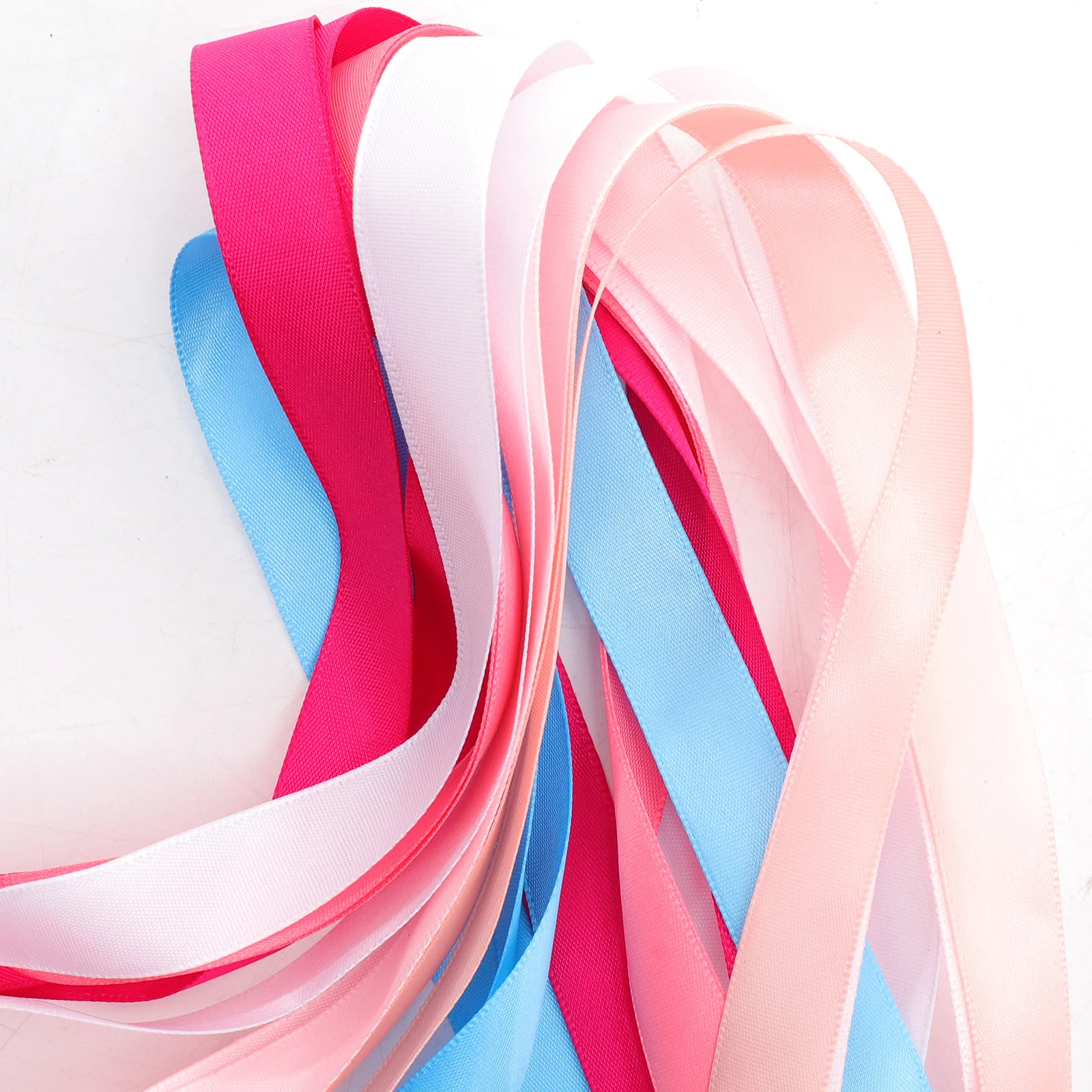 

5Pcs Rainbow Hand Ribbon Kite Bells Dancing Wrist Streamers for Babies Early Educational Sensory Outdoor Play Sports