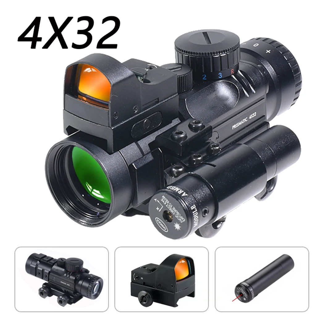 NONE 4x32 Tactical Scope Black 8