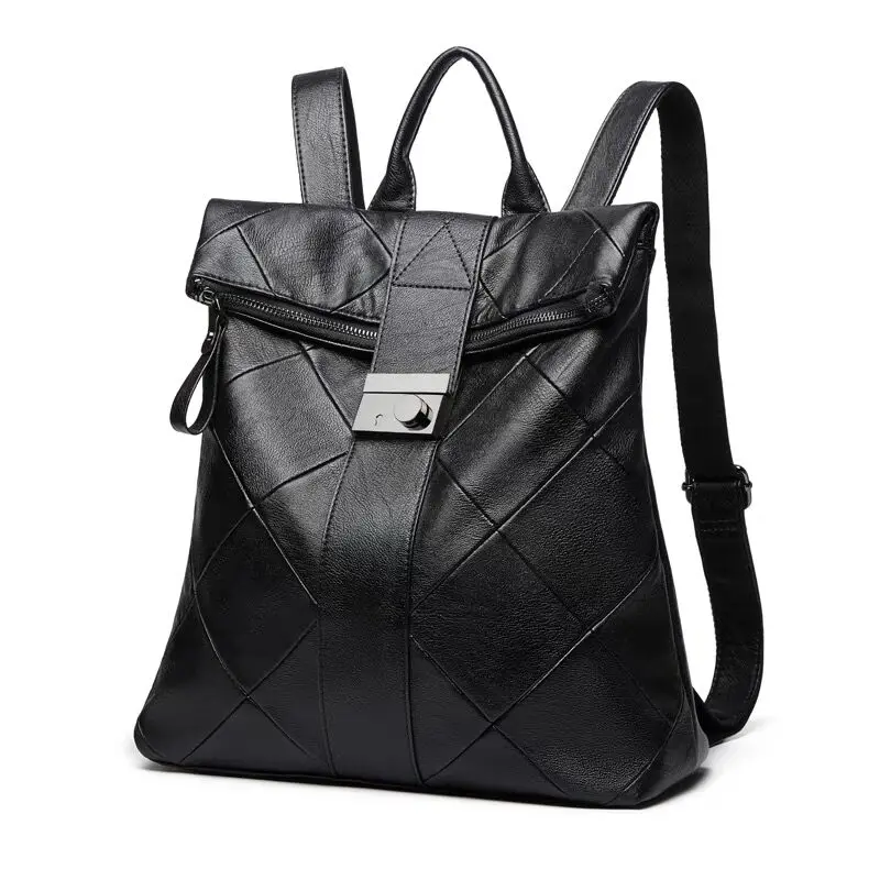 Ladies Leather Double oulder Bag Casual Travel Bapa Large Capaci Faionable Korean Sle 2025 New Leisure All-Match ...