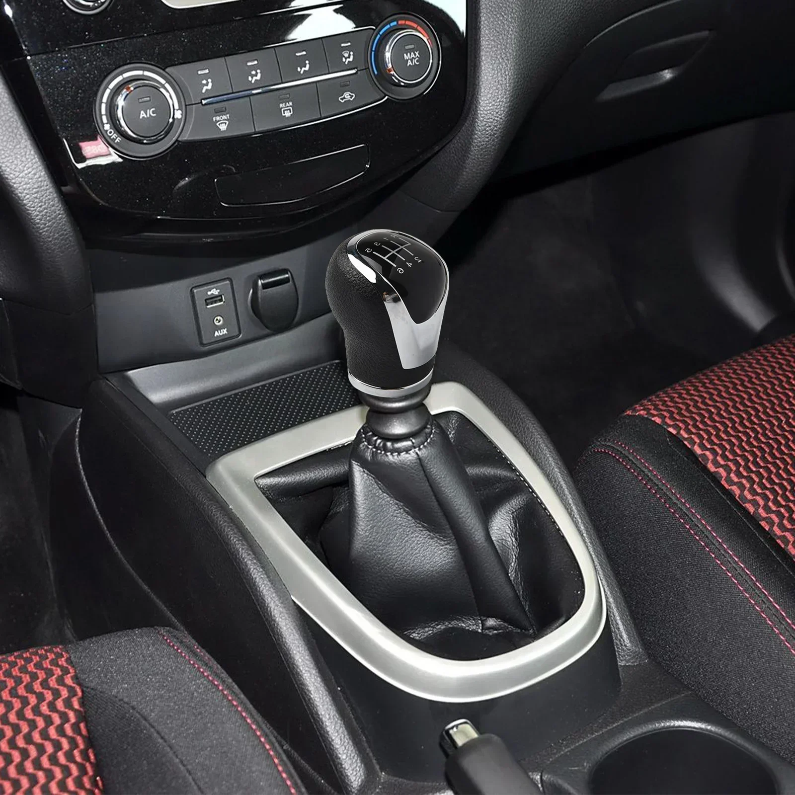 

For Nissan Models' Leather Gear Shift Knob including For Qashqai For J11 Direct Replacement of Parts 328654BA1 A & EA0 A