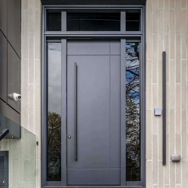 *&Modern Custom Steel Pivot Door External Security Entrance Solution for Residential Properties