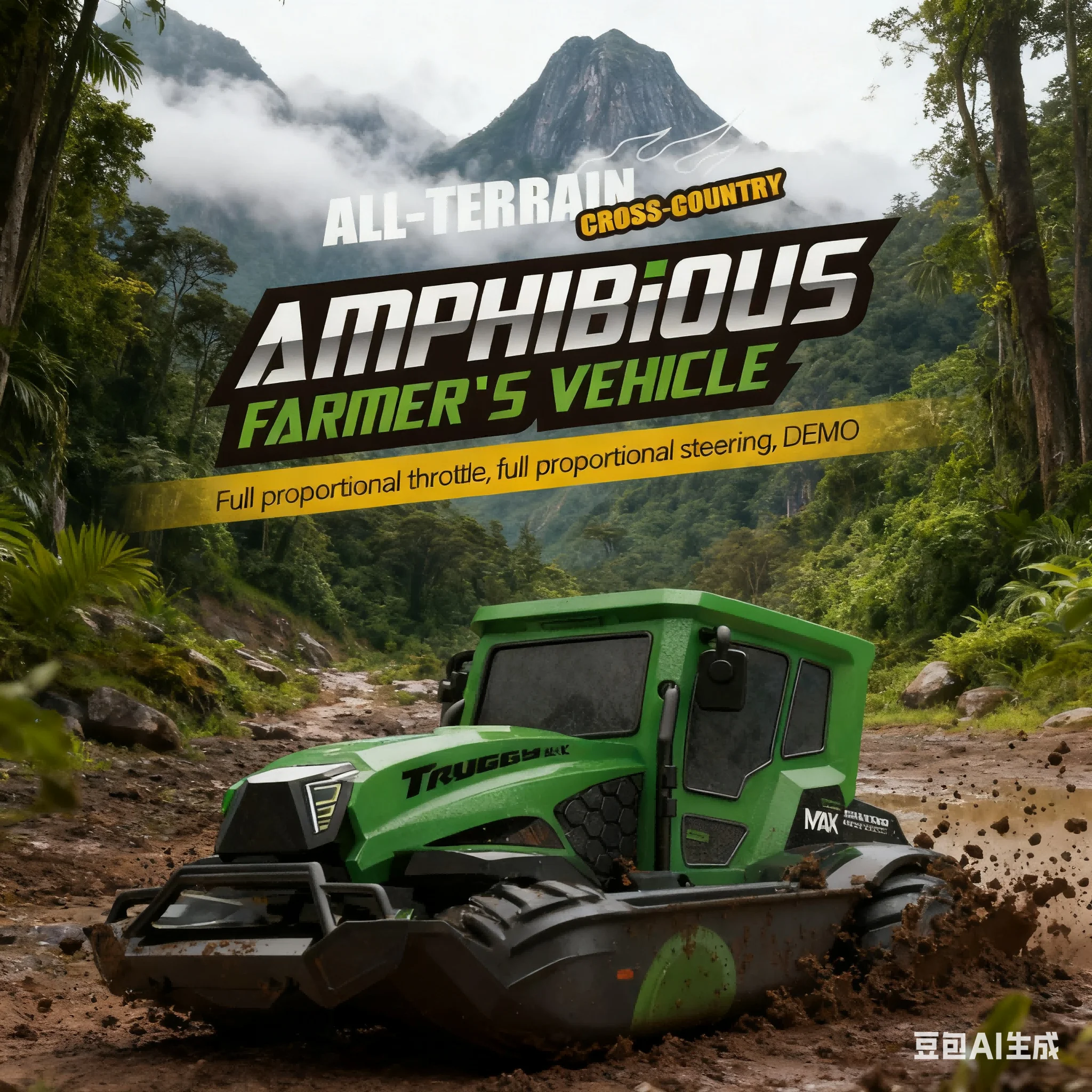 

1551, 1:14, полномасштабный автомобиль-амфибия, 2,4G, полномасштабный дроссель с дистанционным управлением, может быть внедорожным и восходом, игрушечный автомобиль с дистанционным управлением