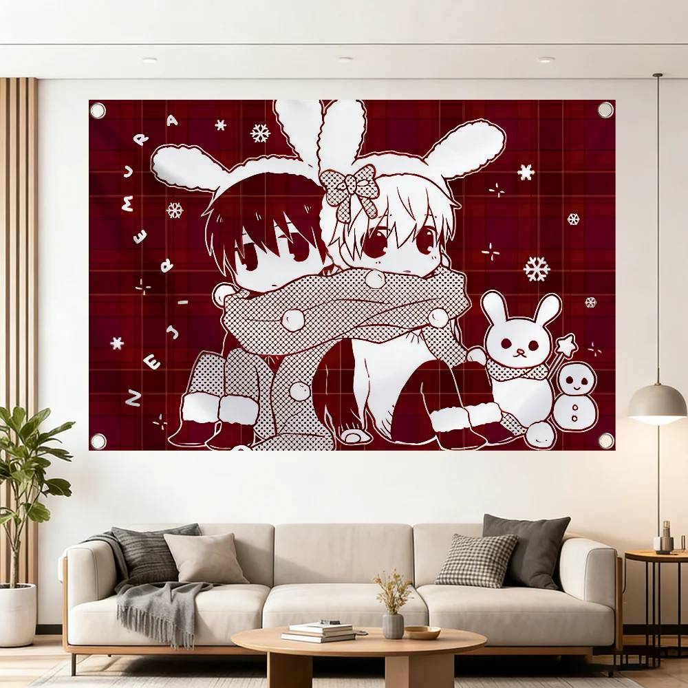 Bandera Decorativa de Anime Sekai-ichi Hatsukoi BL, para Exteriores, Picnic, Fiesta, Arte, Decoración para el Hogar, Camping, Banner, Más Vendidos