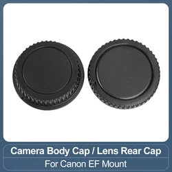Camera Lens Cap Camera Body Cap for Canon EF Mount SLR Camera Body Cap Lens Rear Cap Rebel Cap 200D 6D 6DII 5D4 5D2 5D3 1500D