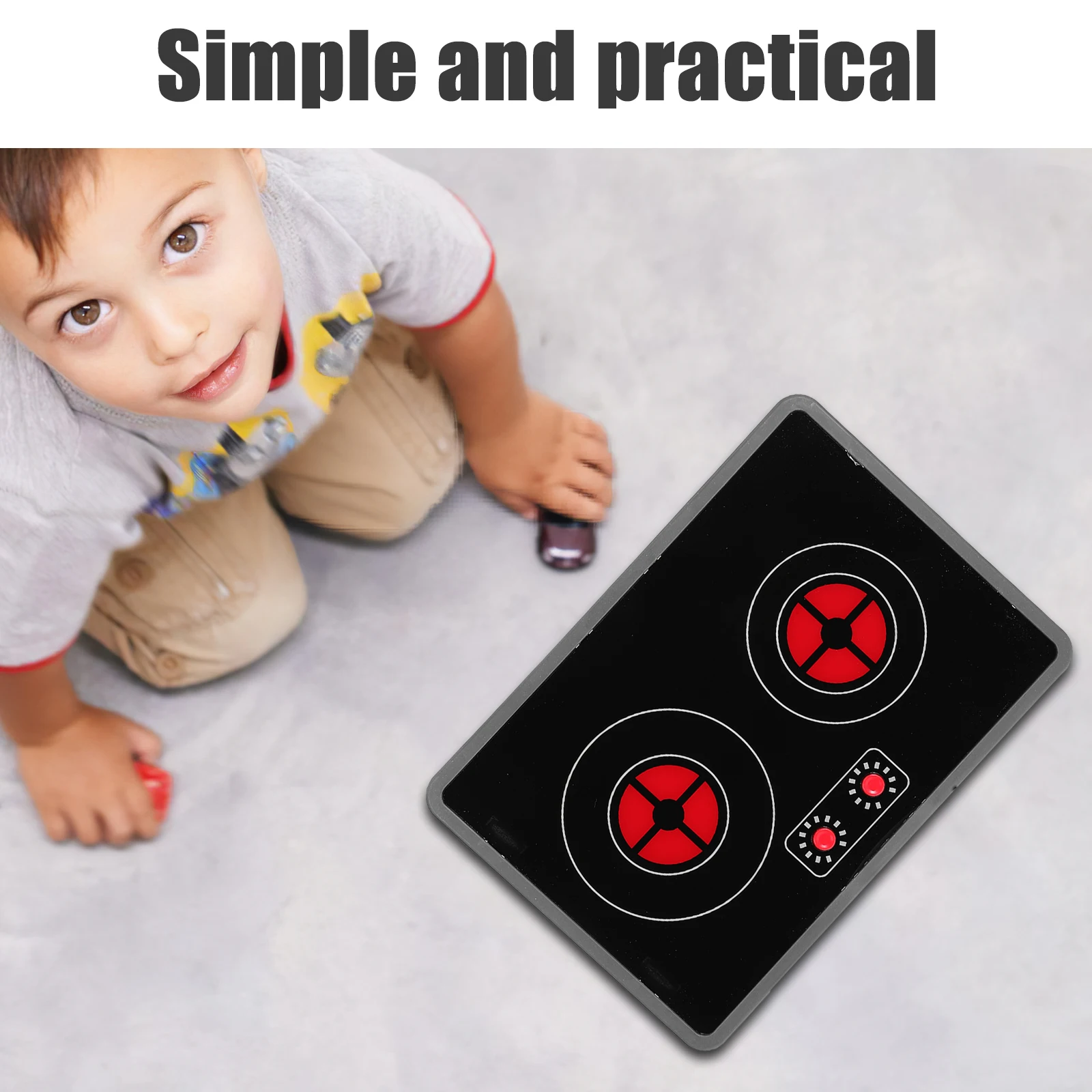

1 set 1 Set Kids Play Set Light Sound Induction Cooker Sink Realistic Simulation Cooking For Pretend Play Roleplay Accessories