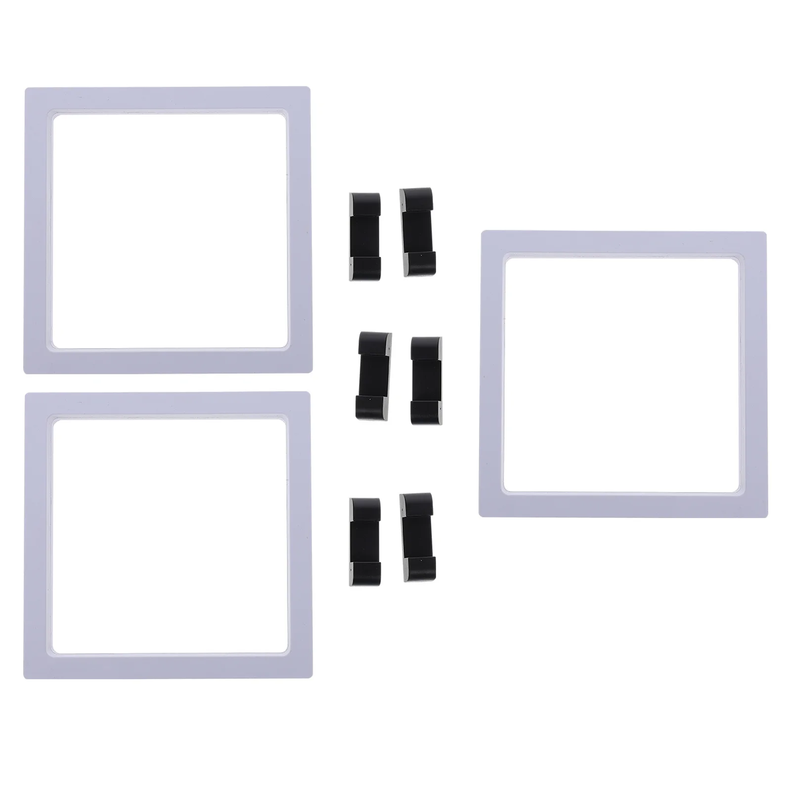 3Sets Jewelry Display Stands Transparent Acrylic Organizer Holder for Rings Bracelets Necklaces Storage Rack Display Box Pe