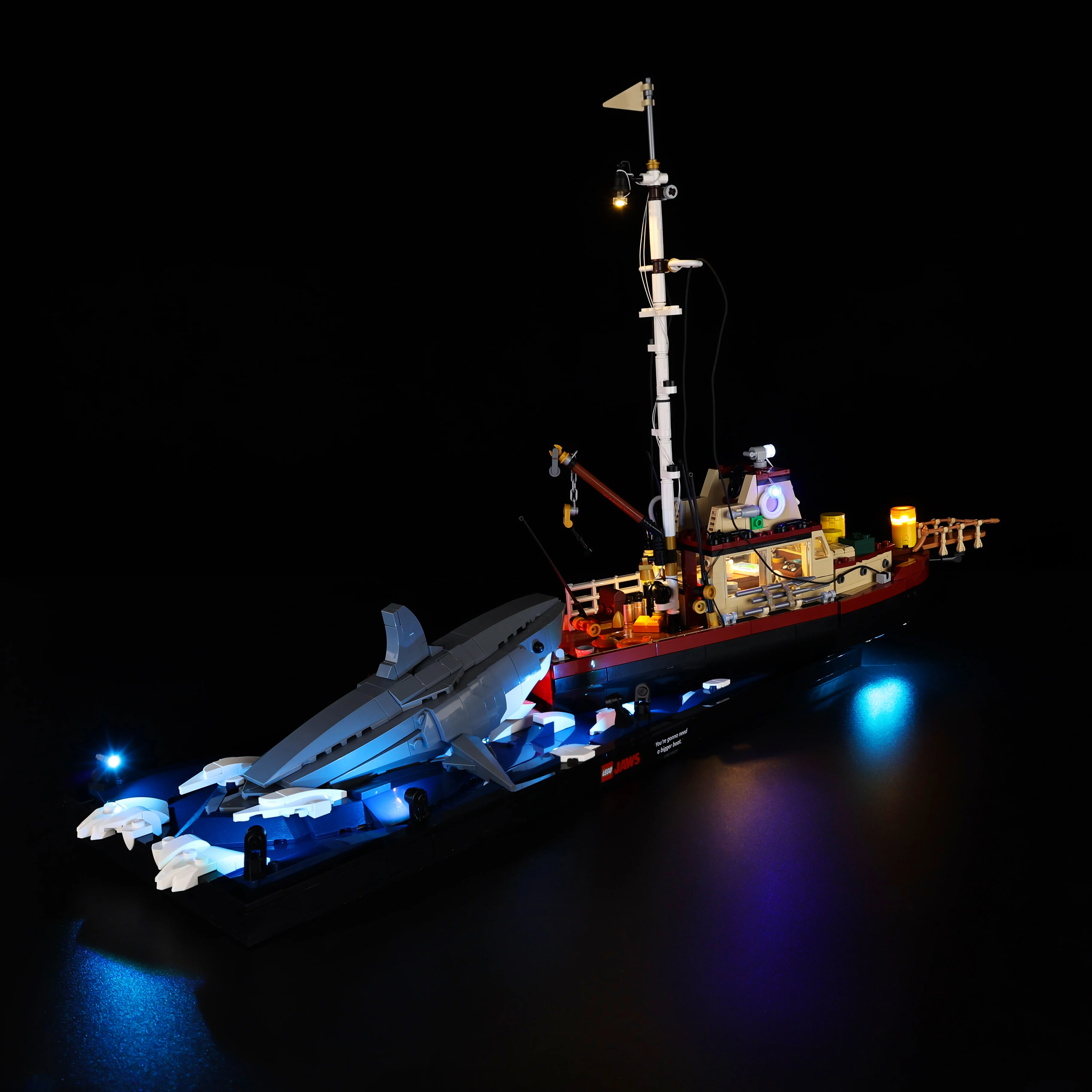 Set di illuminazione a LED senza modello adatto per LEGO Jaws 21350 (escluse blocchi di costruzione)