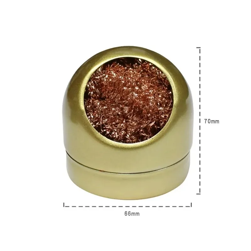 Soldering Iron Tip Cleaner Desoldering Cleaning Ball Welding Soldering Iron Mesh Filter Metal Wire Stand Steel Ball Tin Remover image 6