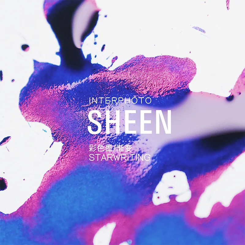 6 Colors 5/30/55ml Sheen Fountain Pen Ink Gradient Color Changing Ink for Dip Pen Calligraphy School Office Supplies Stationery