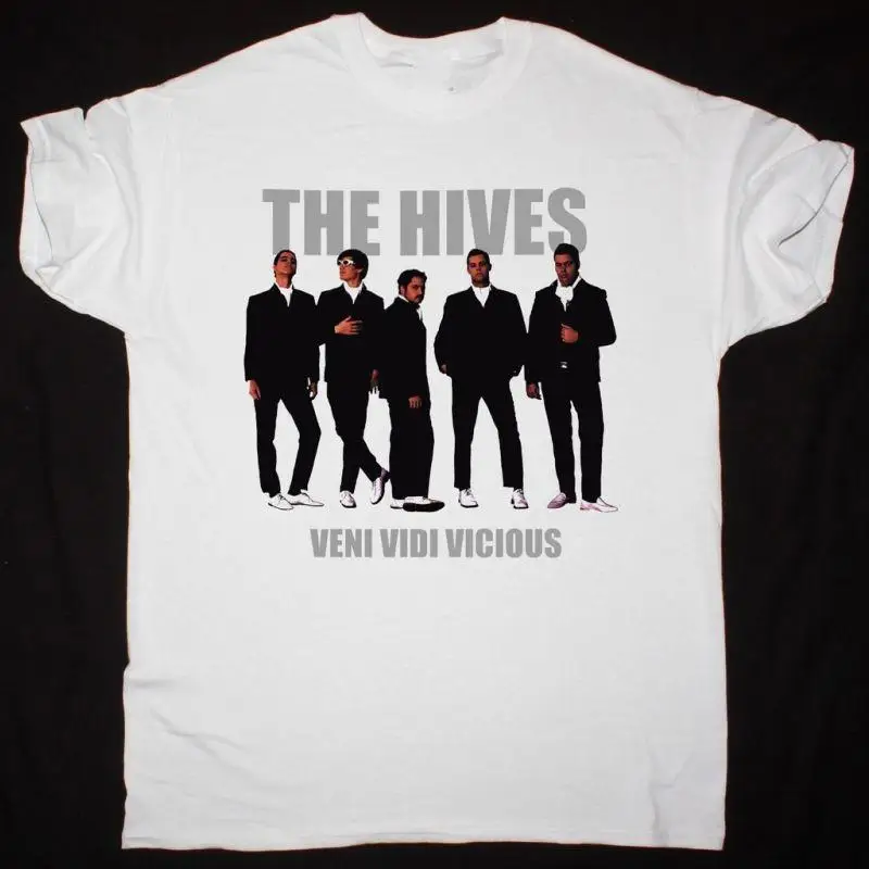 The Hives Band VIDI VICIOUS T Shirt Classic White S 5XL 1J0395