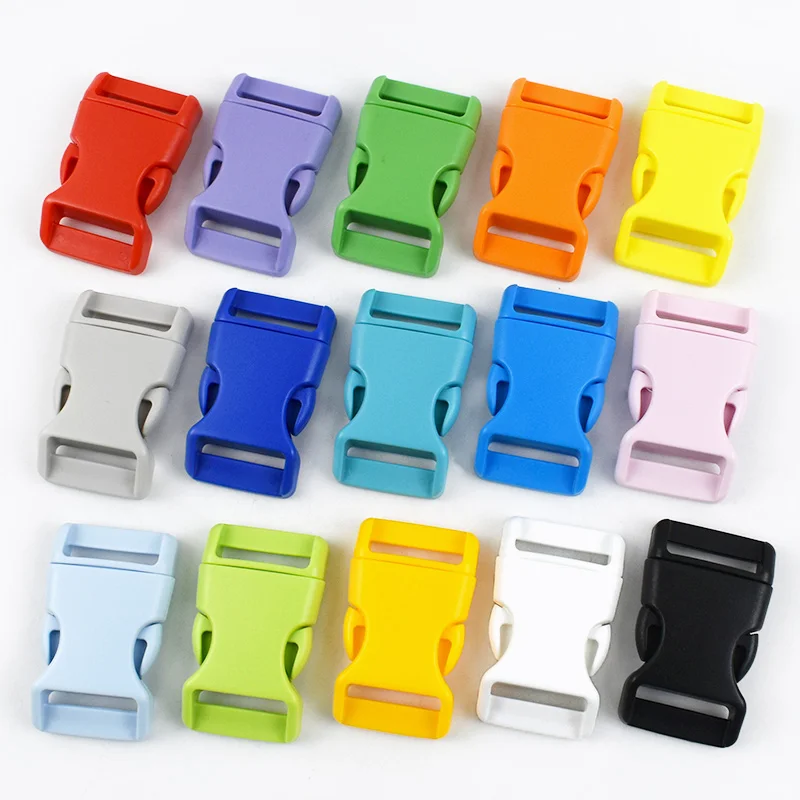 

5-20Pcs Plastic Side Release Buckles 10/15/20/25mm Dog Harness Adjuster Closures Hook Bracelet Belt Fasteners Clips Accessories