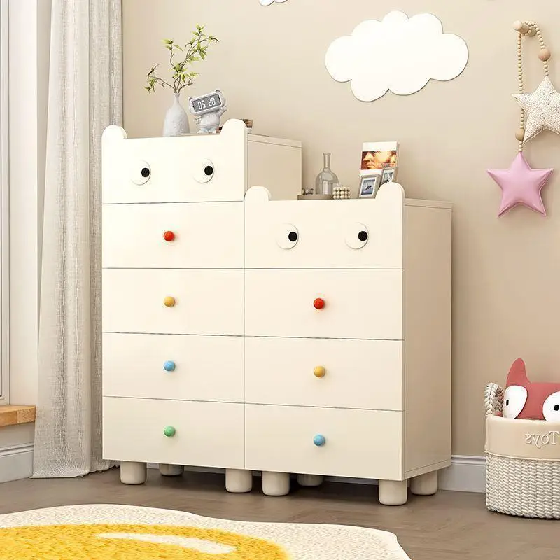 

Customizable solid wood children's chest cabinet, locker, odor-free and environmentally friendly integrated chest of drawers