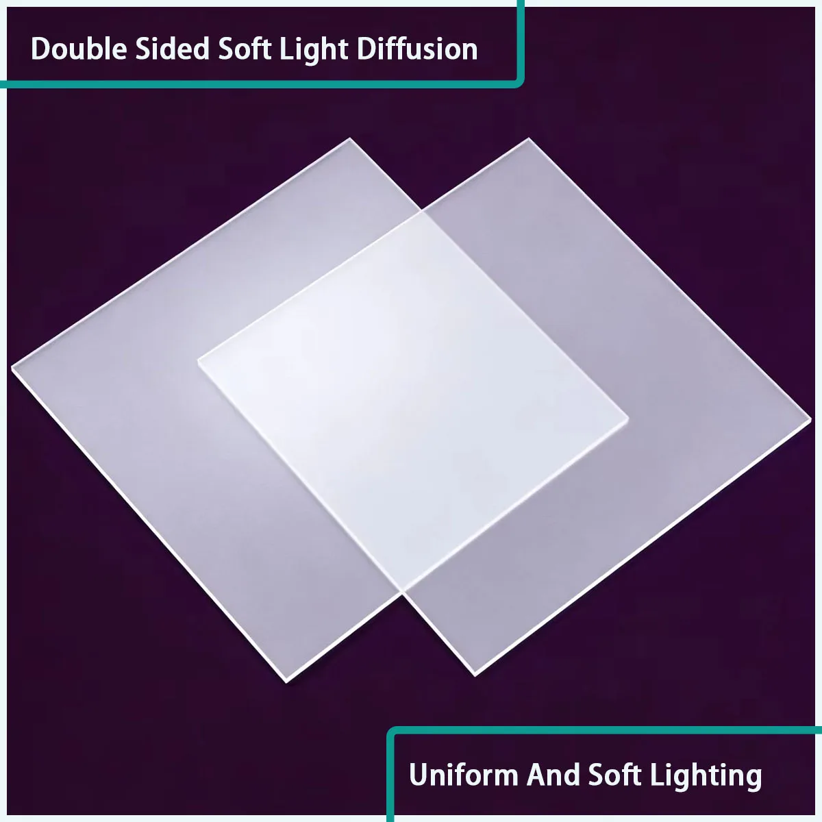 0.5-3mm Thick Frosted Light Diffusion Square Plate Suitable for Panel Lights, Flat Panel Lights, Office Lighting, Etc