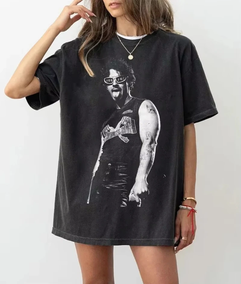 Men's and Women's Cotton Summer T-shirt Super Street Headwear Harajuku Joecation for Fans Joe Jonas Tour Poster Printed T-shirt