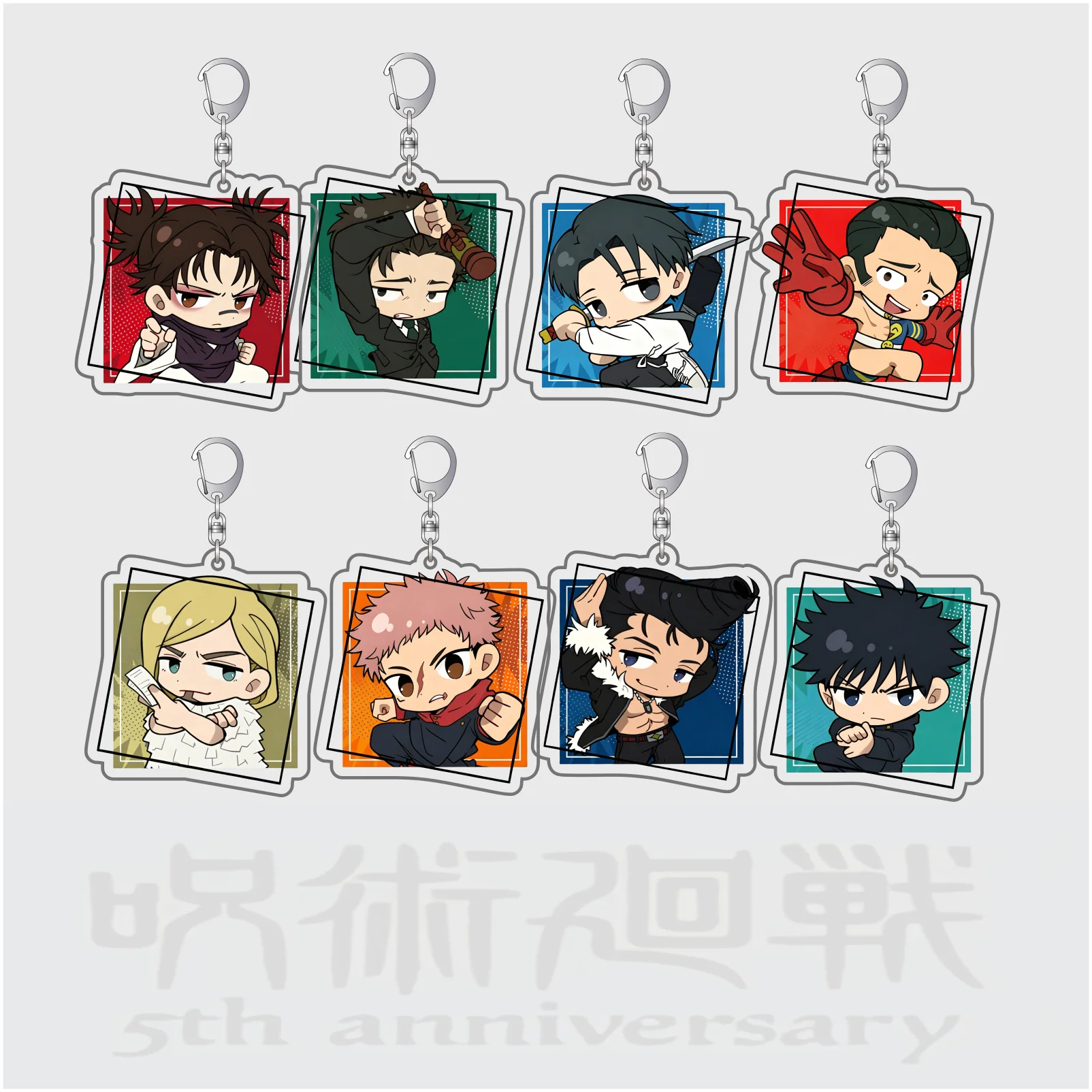 JK JJK 5th Acrylic Stand Keychain Satoru Gojo Yuji Itadori Megumi Fushiguro Cute Anime Pendant Gift for Fans Collectible Merch