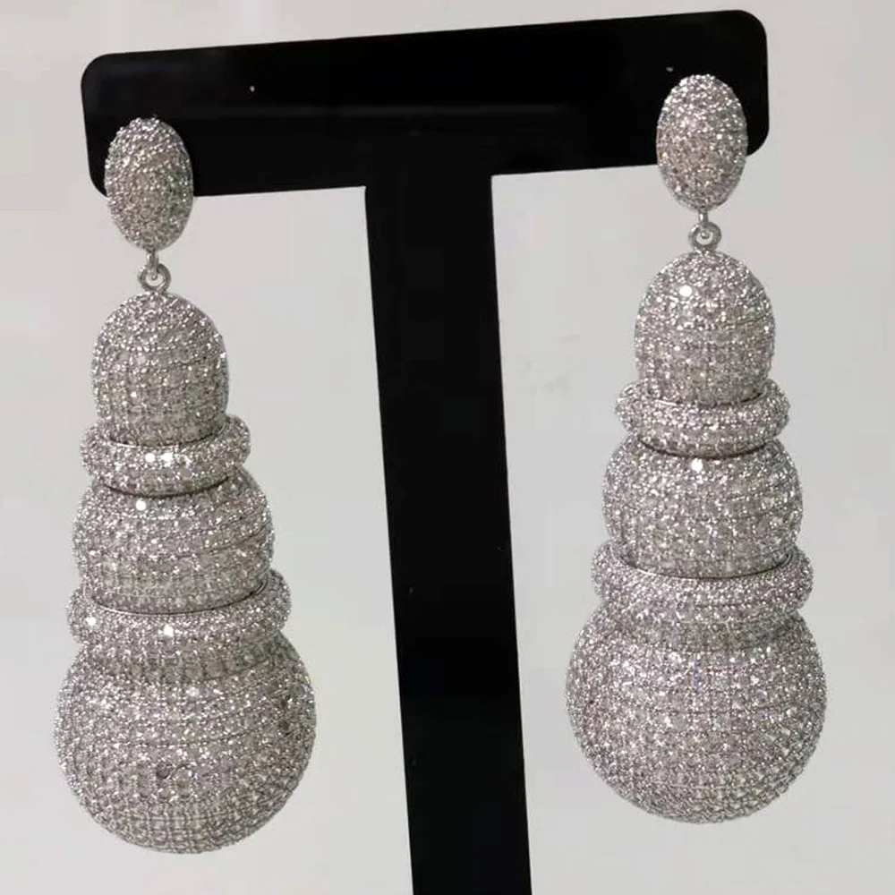 

Missvikki New Trendy long Pendant Earrings for Women Lady Anniversary Gift Jewelry Wholesale Valentine's Day Jewelry