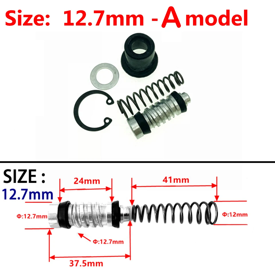 Motorcycle Clutch Brake Pump Piston Plunger Repair Set Master Cylinder Piston Rigs Repair Fit Motocros/Scooter Brake Accessories