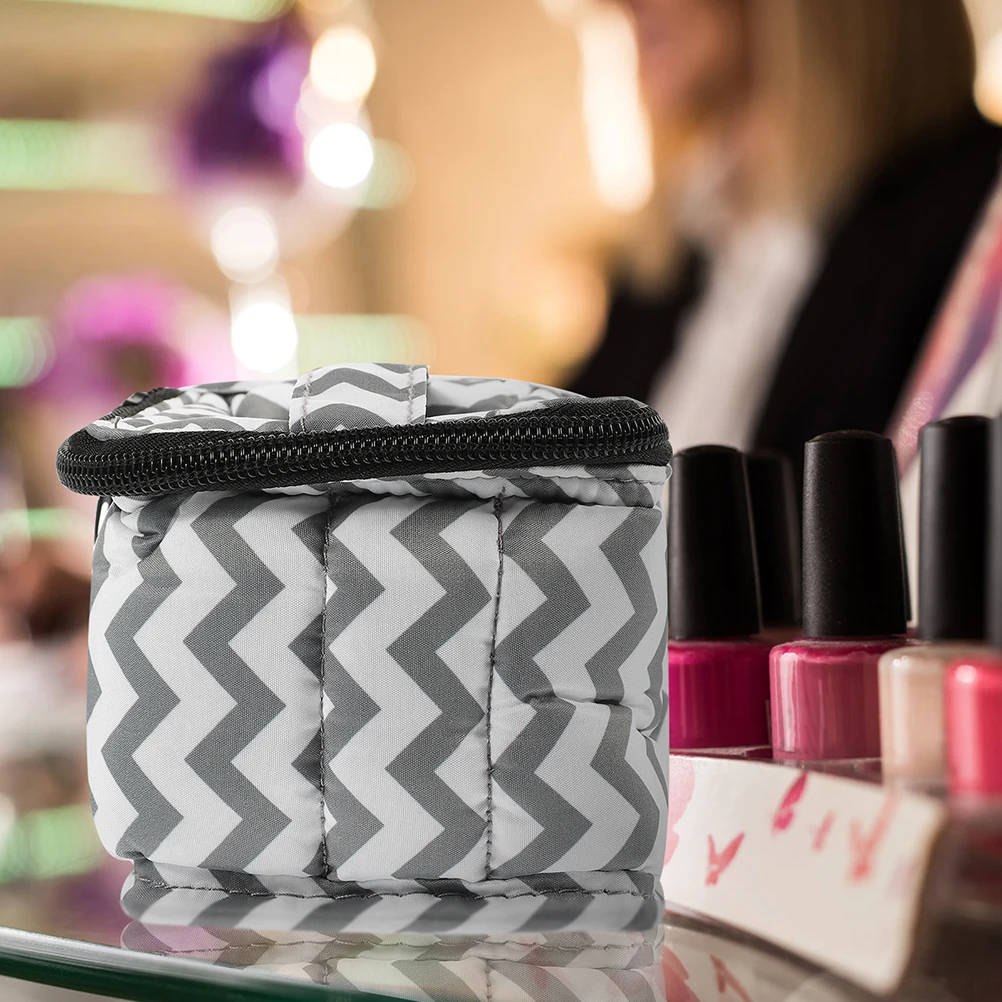 

Storage 15ml Polish ganizer Nail Polish Holder ganizer Case 9 Grids Dual Protection Grey White Portable Case Tool Nail Stuff