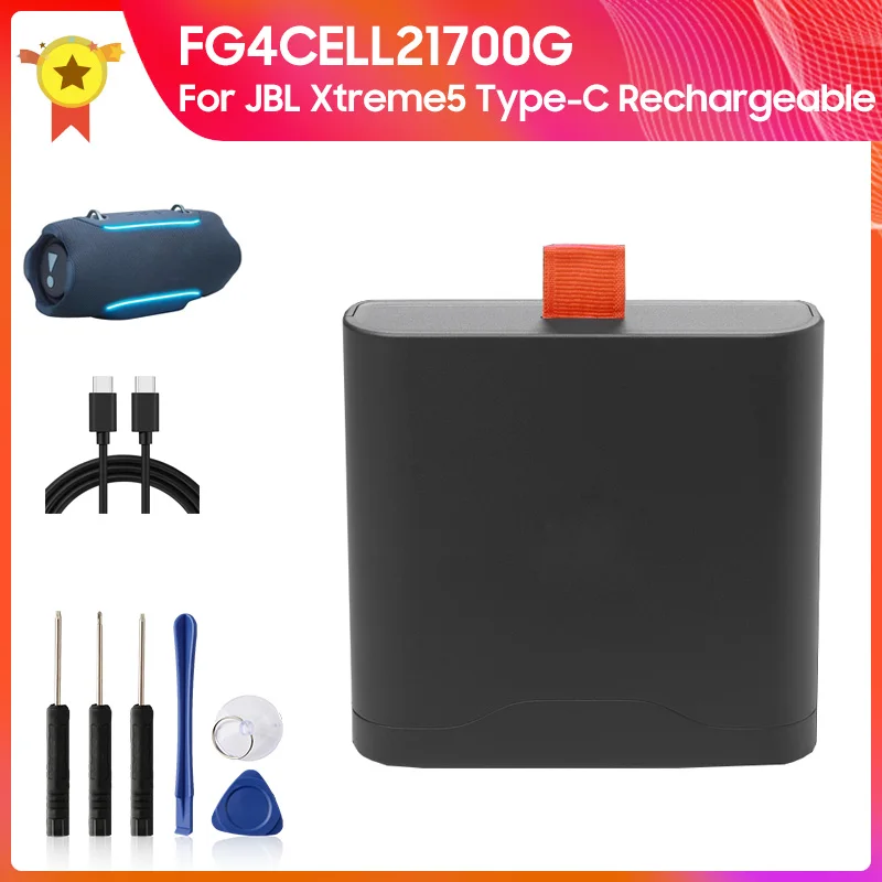 For JBL Xtreme 5 Batteries Xtreme5 Wireless Bluetooth Speaker Battery FG4CELL21700G 74Wh Type-C rechargeable Replacement Battery