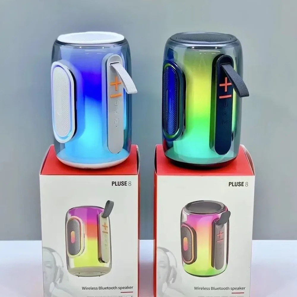 Handheld Outdoor Bluetooth Speaker RGB Dynamic Light Stereo Heavy Bass Support TF FM Radio Portable Party Travel Holiday Gift Au