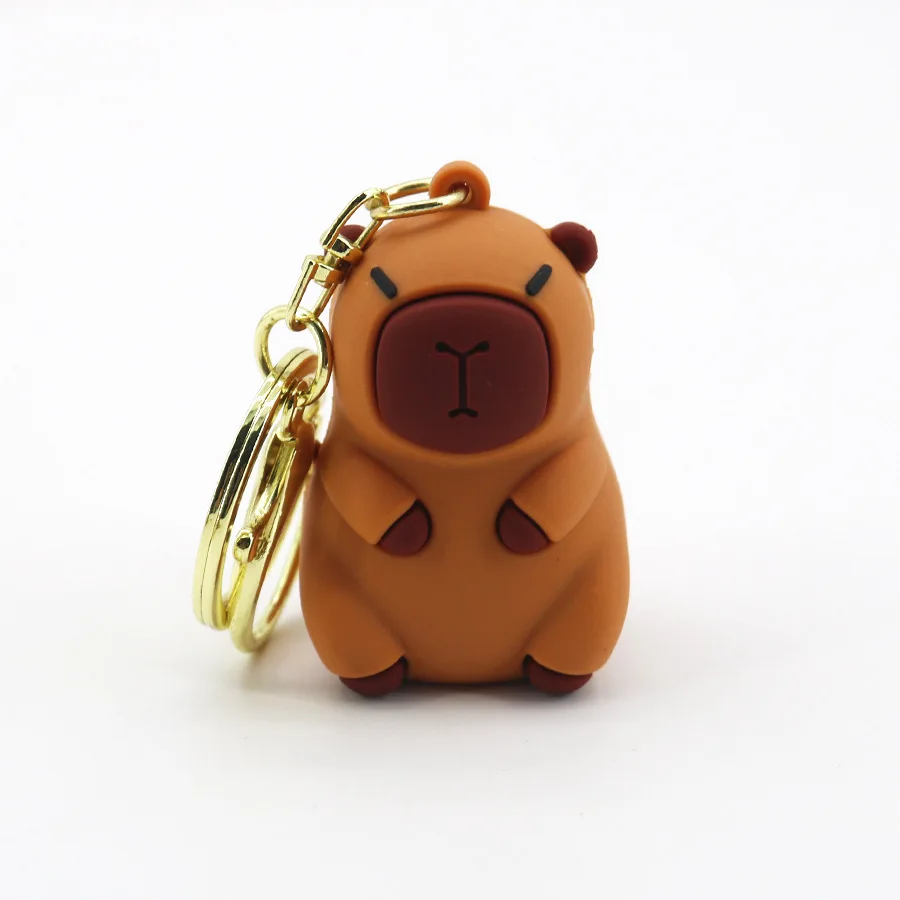 Cute Capybara Keychain Cartoon Animal Capybara Duck Capybara Hug Turtle Doll Keychain For Men Women Car Pendant Gift Jewelry