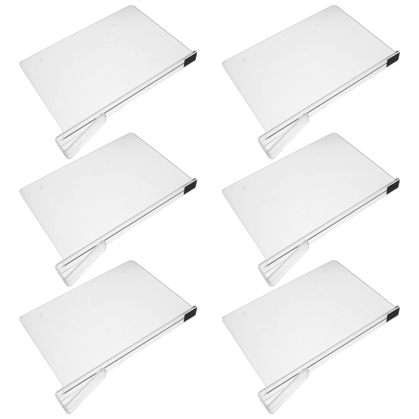 

6Pcs Clear Acrylic Dividers Adjustable Wardrobe Closet Organizers Transparent Panels for Clothes Handbags Shoes Moisture