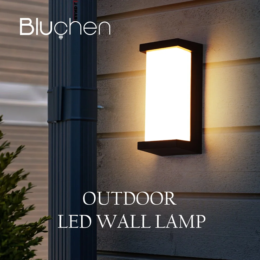 Outdoor Wall Lamp LED 24W Waterproof Outside Wall Lights AC90-260V Exterior Wall Sconces for Hotel Villa Big Porch Garden Gate