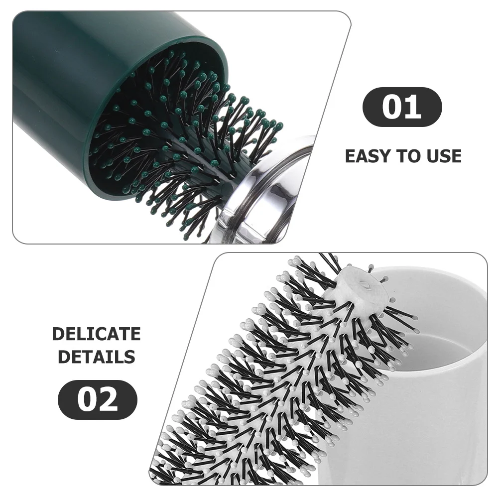 

2Pcs Portable Travel Hair Brush for Blow Drying Roll Brush Styling Curling Comb Easy to Use Blow Drying for Women