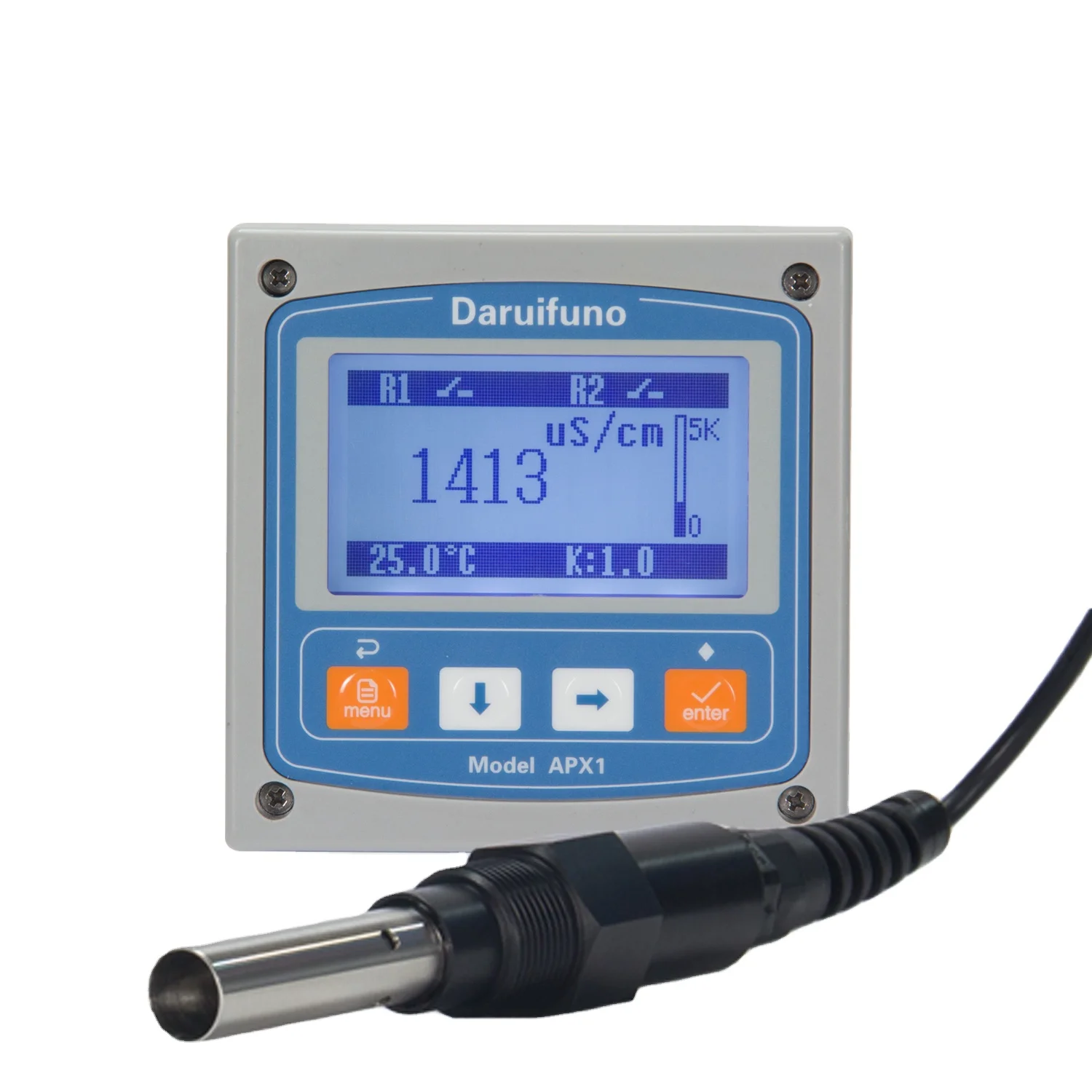 

Smart Display TDS/Salinity/Resistivity Transmitter EC Conductivity Meter for Water