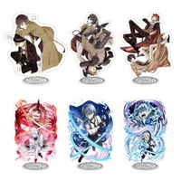 Hot Anime Bungo Stray Dogs Acrylic Stand Model Figure Cosplay Plate Holder Topper Birthday Fans Desk Decor Plate Gift 15cm