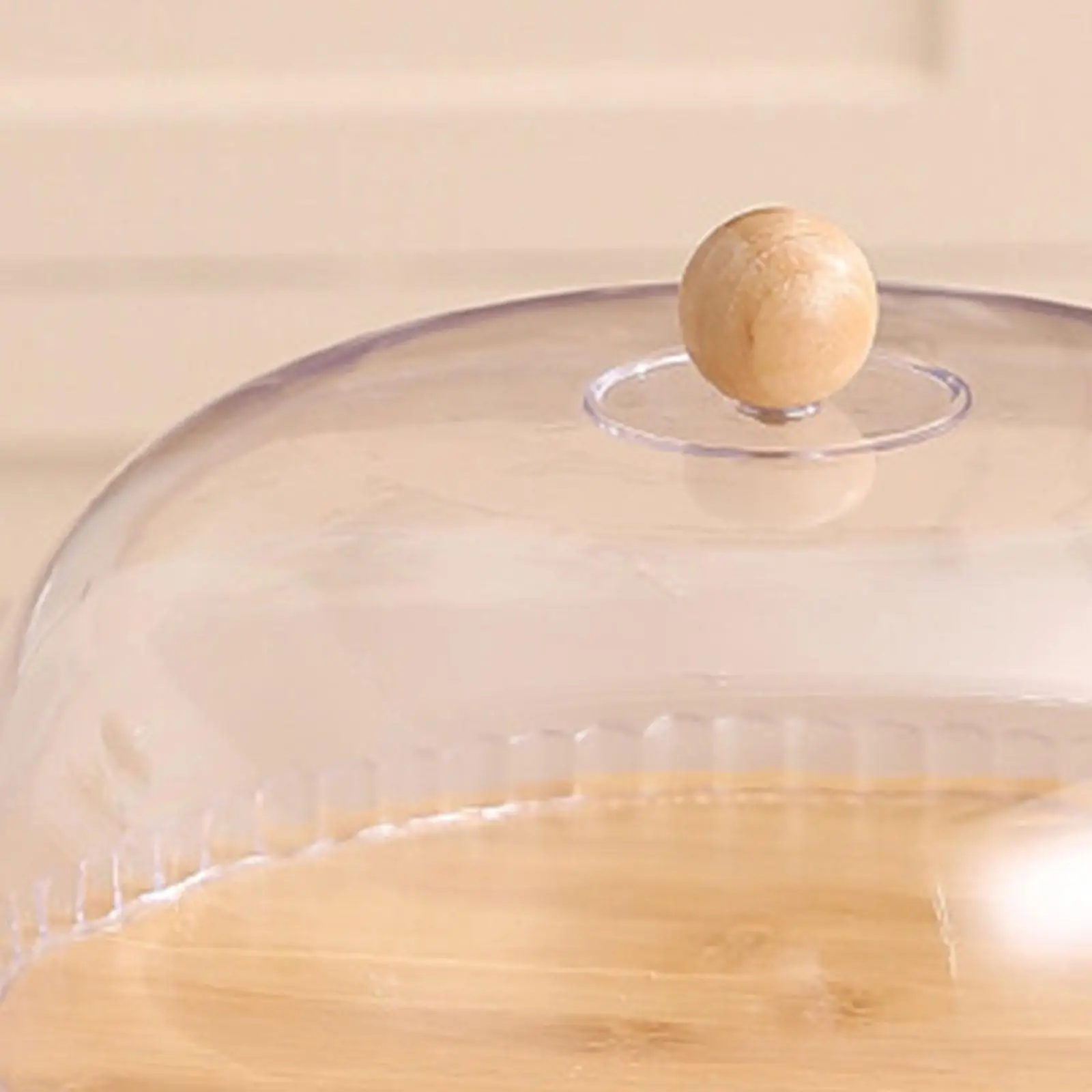 Cake Stand Appetizers Cookies with Dustproof Dome Cover Pastries Multifunctional Round Serving Tray Cake Holder Dessert Plate
