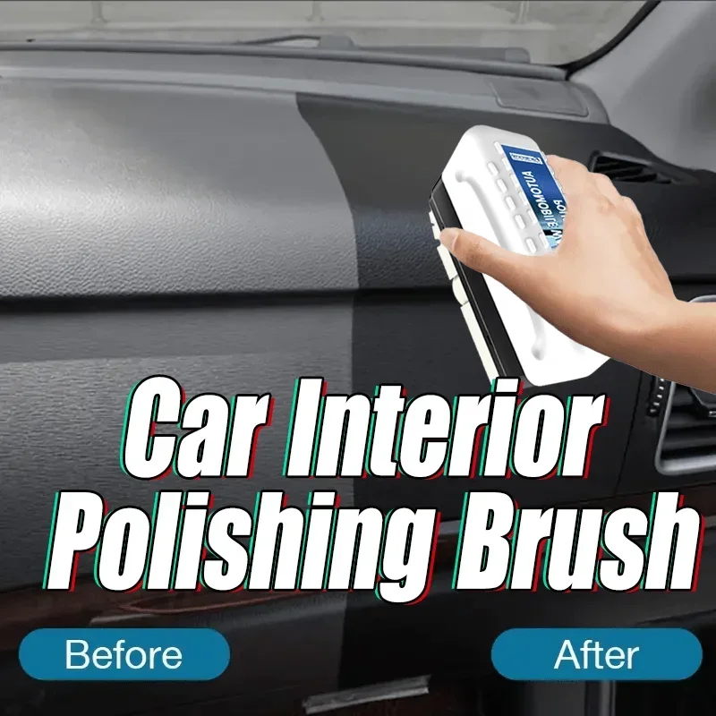 แปรงขัดเงารถยนต์แบบพกพาความหนาแน่นสูงพร้อมการออกแบบซีลฝาปิดสําหรับยางรถยนต์ พลาสติก หนังเทียม และการขัดพื้นผิว