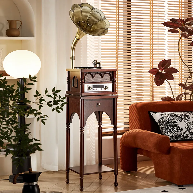 Catherine French retro phonograph living room European vinyl record player stereo integrated bluetooth speaker ornament