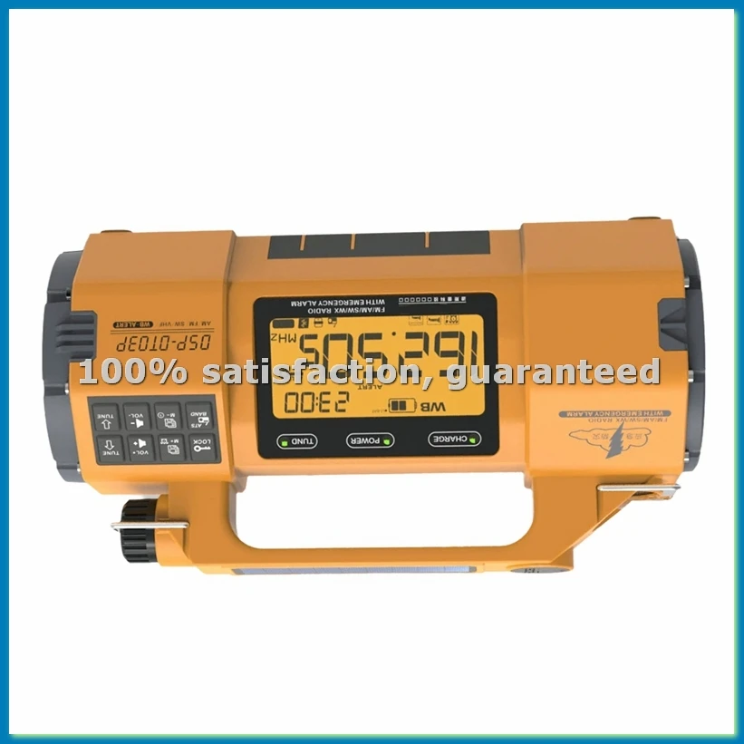 Multi-Function Emergency Radio with AM/FM/SW/ Bands, Large Flashlight, Large Speaker, Hand-Crank Generator-A10G