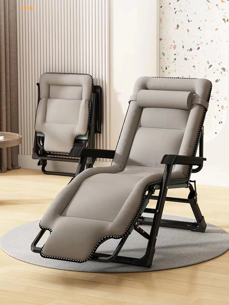 New American folding recliner office lunch chair home balcony nap bed backrest lazy.