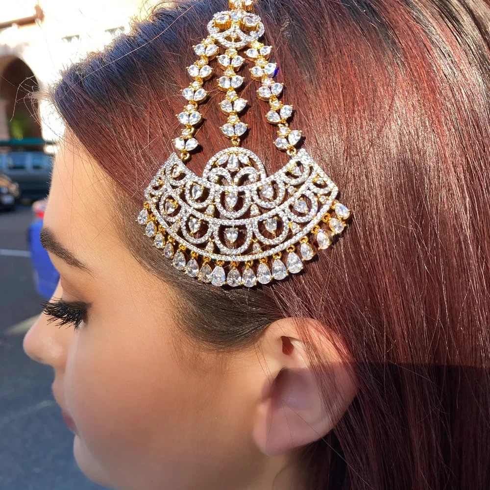 Stonefans-Tiara en forma de lágrima para mujer, diadema para novia y niña, tocado de cumpleaños, accesorios de joyería para el cabello, regalos de los años 1920