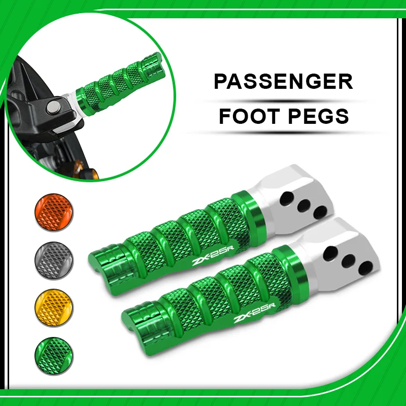 

For ZX25R ZX6R /ABS ZX10R /ABS ZX636 Motorcycle Rear Anti Slip Foot peg Passenger FootPeg Pedals Footrest Pedal zx25r 6R 10R