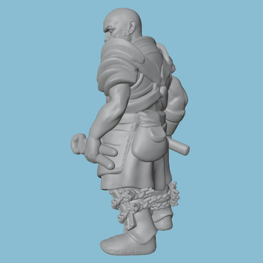 Kit figura resina forjaador sin pintar para escenas juegos y colección - imagen 2