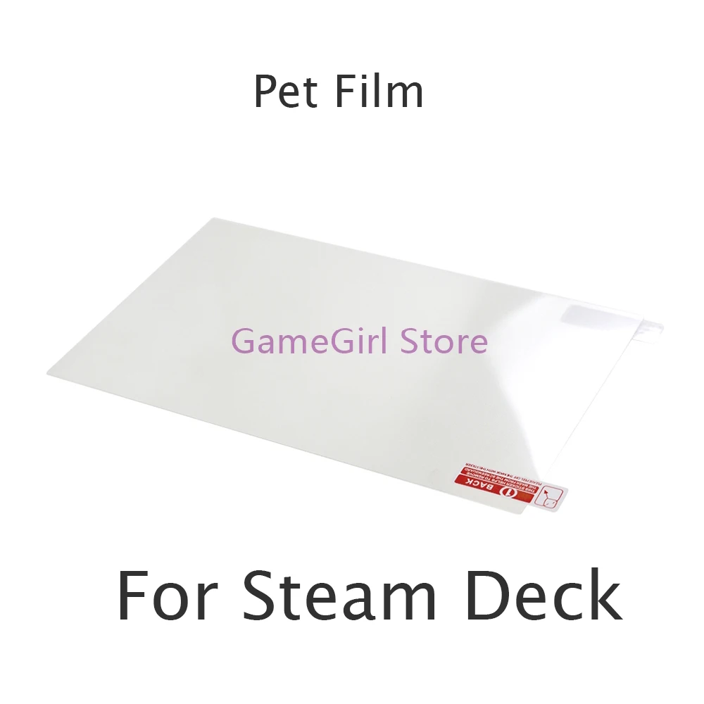 2 قطعة شاشة مضادة للخدش ومضادة للضوء واقية HD PET فيلم لجزء استبدال وحدة التحكم في الألعاب على سطح البخار