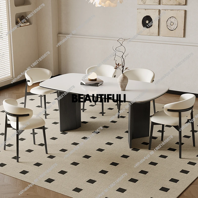 

Big Wooden Dining Tables Modern Design Italian Luxury Salon Dining Tables Restaurant Natural Mesas De Jantar Home Furniture