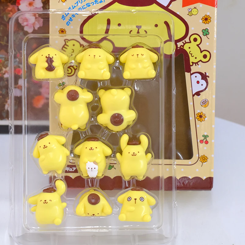 

Слипая коробка с помпонами, игрушечные фигурки настольных игрушек, настольные украшения, автомобильные украшения, ручные модели, коллекционные фигурки в подарок