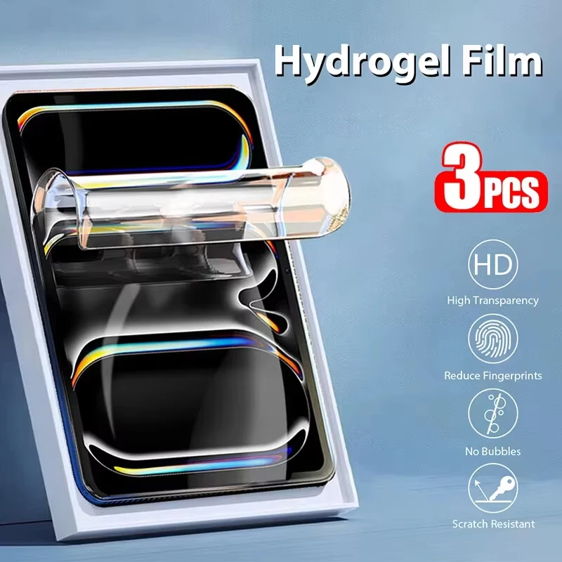 3 قطعة فيلم هيدروجيل لسامسونج غالاكسي تبويب A9 زائد A8 A7 لايت S9 FE زائد S7 FE S8 S6 لايت 10.4 غطاء كامل واقي للشاشة فيلم