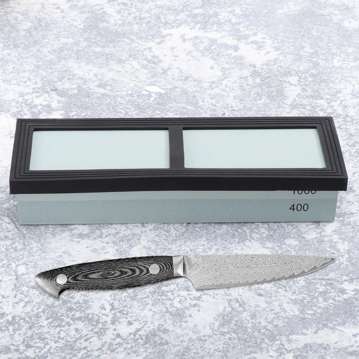 

Двусторонний точильный камень, зернистость 400 1000, белый корундовый абразивный камень, кухонная точилка для дома и улицы