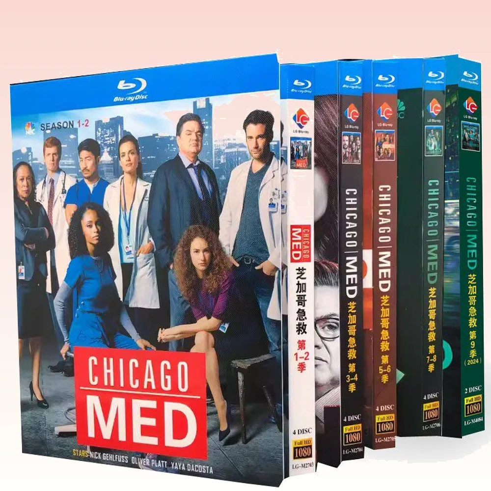 BD Blu-ray High-Definition US TV Series Chicago Med Seasons 1-10 21-Disc Box Set