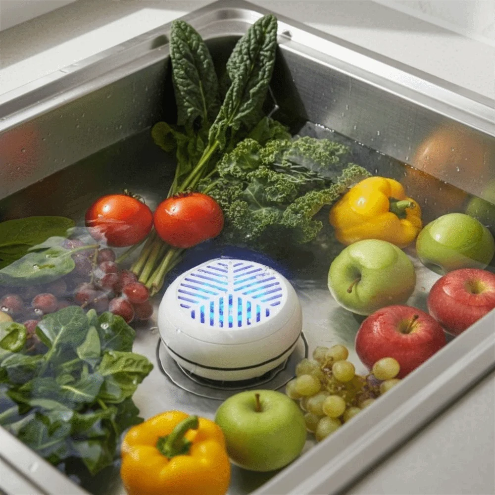 Intelligent Wireless Fruit Vegetable Purifier Waterproof Long Battery Life Fruit Vegetable Washing Machine Removable Mini
