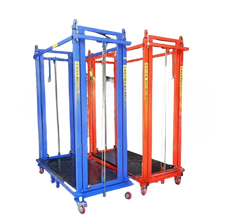 

2-5 Meters Mobile Telescopic Steel Lift Frame Platform Electric 220V Lifting Ladder Scaffolding 2M Min. Construction Hoists