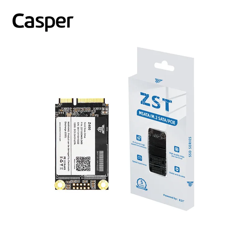 Casper Internal MSATA Hard Drive SSD 128GB Desktop Computer 64/256/512GB 1TB 2TB SMI Hard Disk for Gaming Console Poss Machine